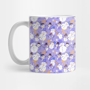 Snowman crazy purple Mug